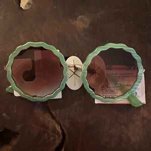 Agua Bendita × Target Women's Round Scallop Edge Sunglasses NWT